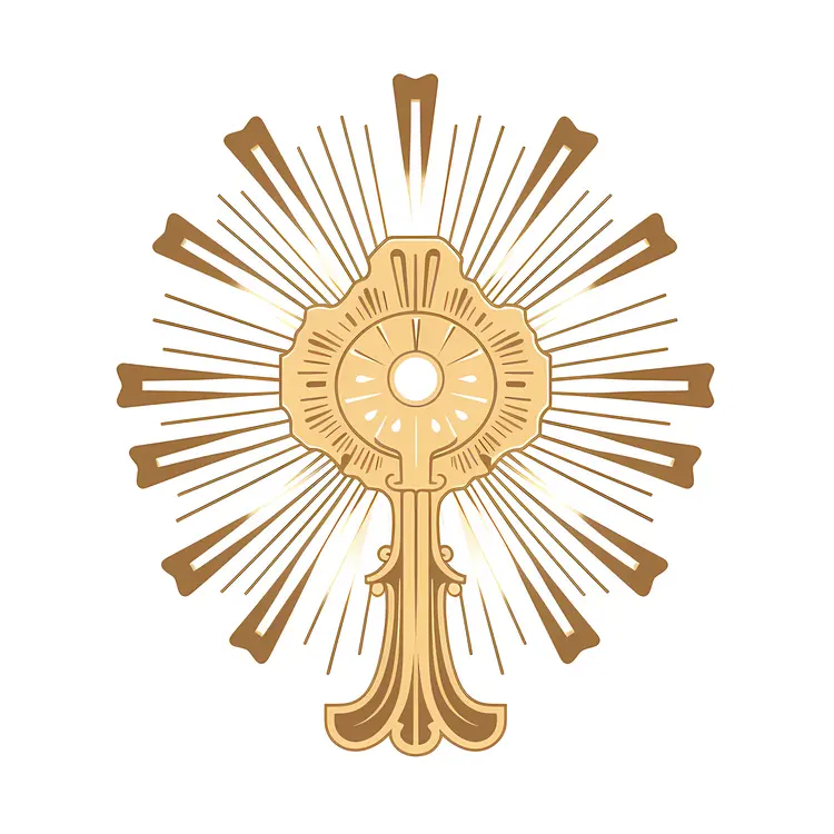 Illustrated Golden Monstrance