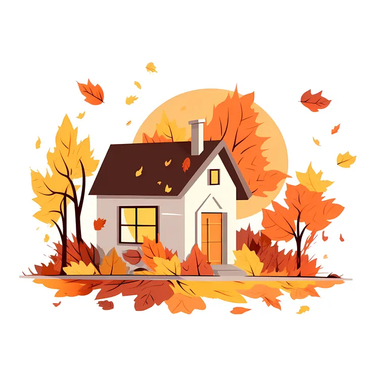 Small cute doodle house