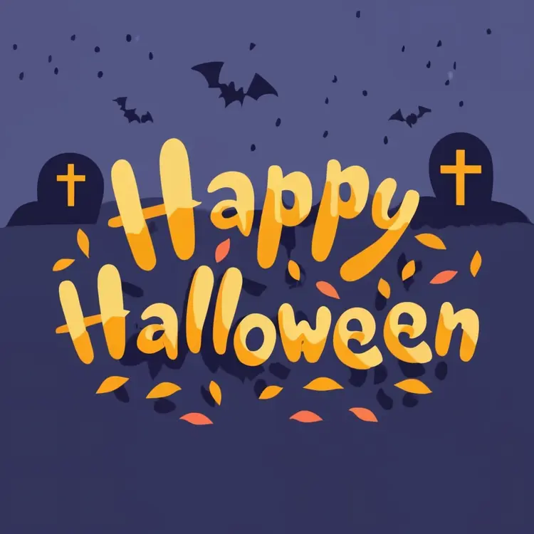 Happy Halloween with Graveyard