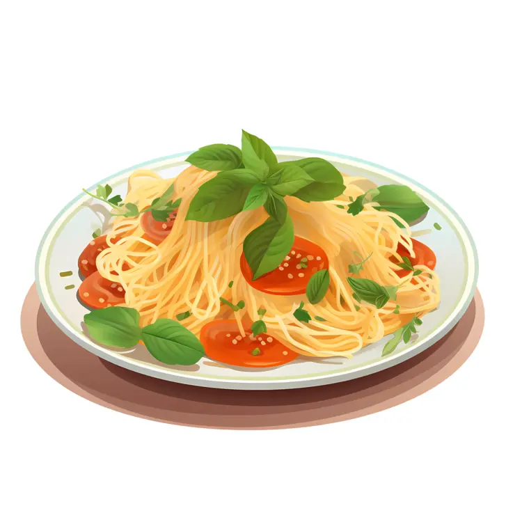 Spaghetti with Tomato and Basil