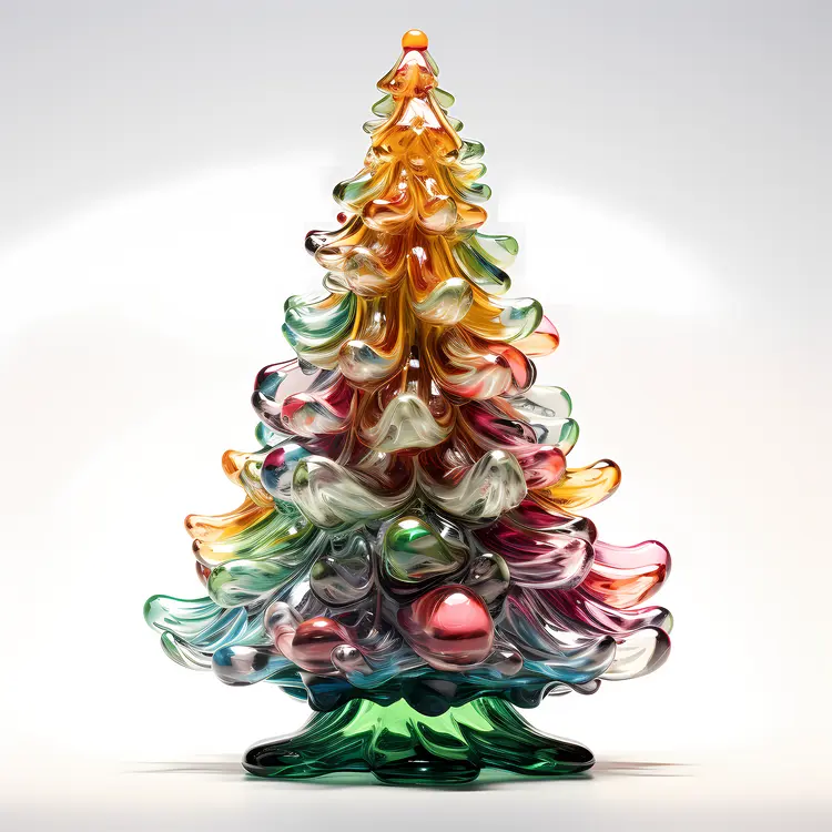 Colorful Glass Christmas Tree
