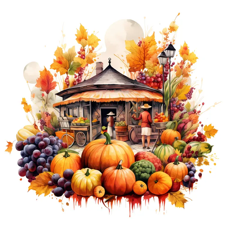 Autumn Harvest Market Stall