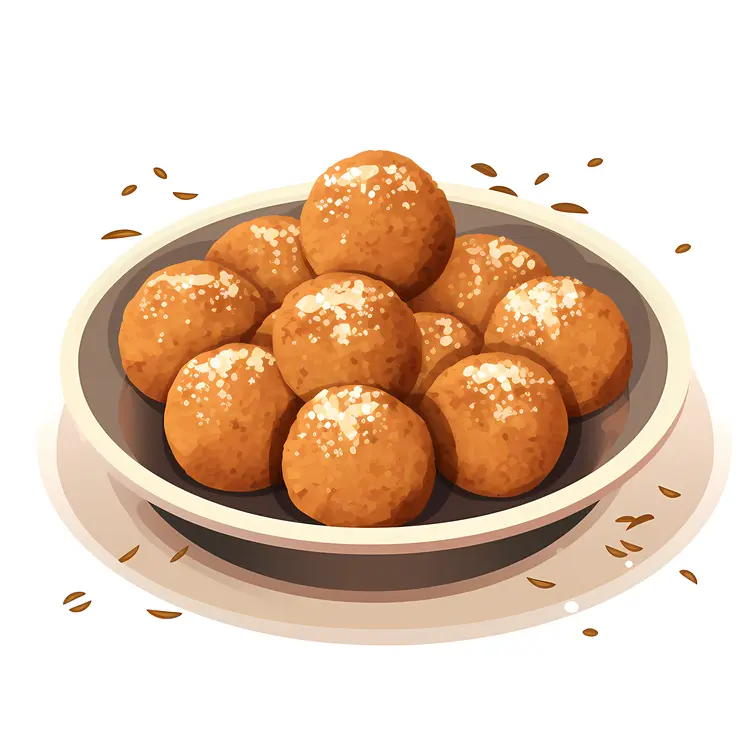 Plate of Laddu Sweets