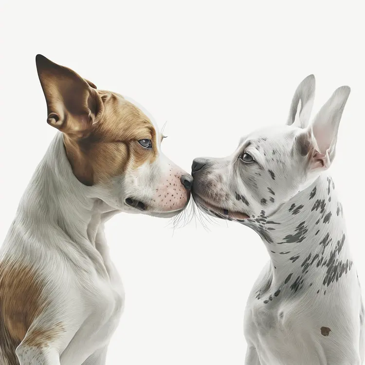 Two Dogs Nose to Nose