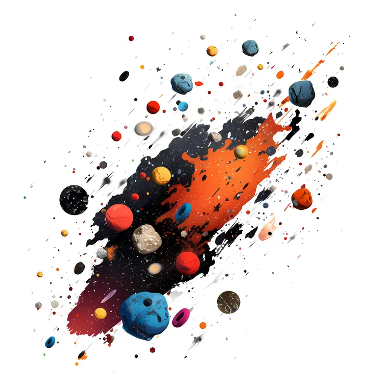 Colorful Planets in a Cosmic Explosion