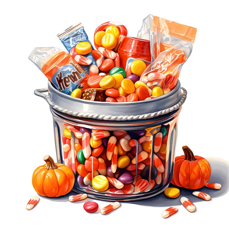 Colorful Candy Bucket for Halloween