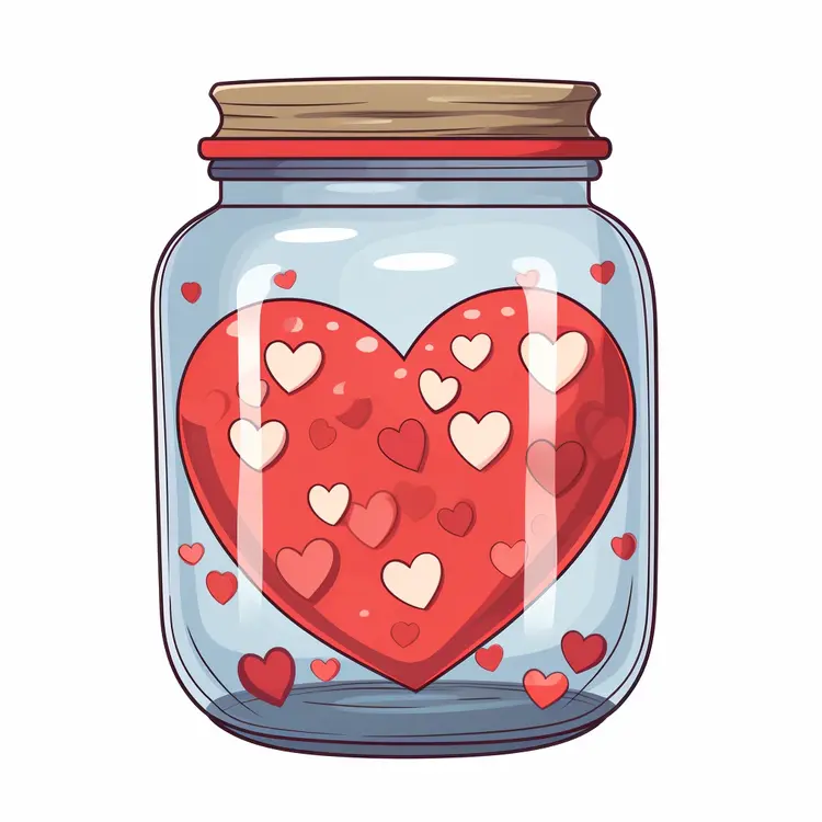 Heart in a Jar for Valentine's Day