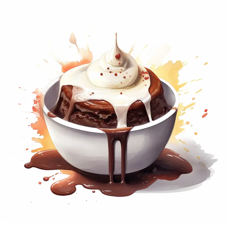 Decadent Chocolate Dessert with Cream