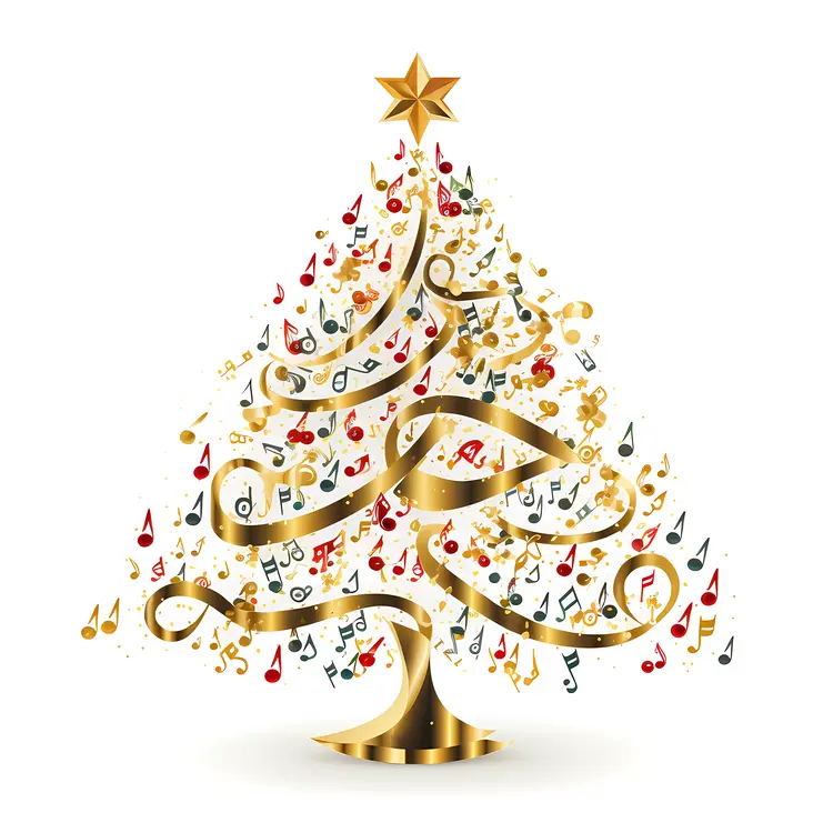 Musical Christmas Tree with Ornaments