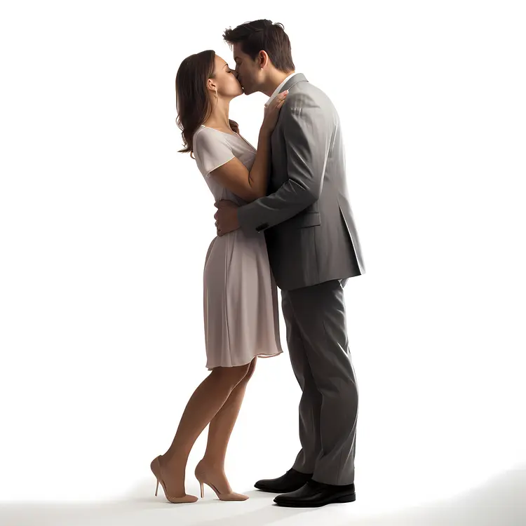 Couple Kissing in Love
