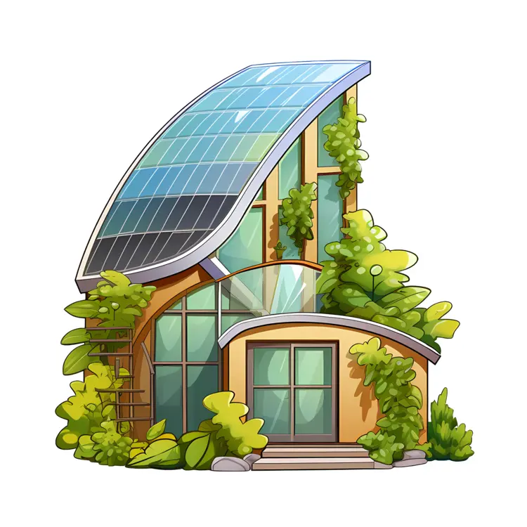 Modern Solar-powered House
