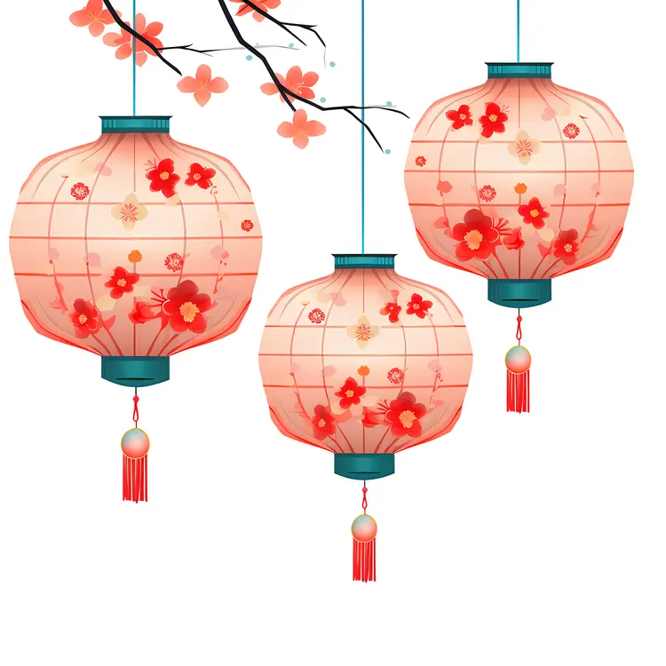 Red Lanterns for Chinese New Year Celebration