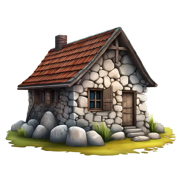 Small cute doodle house