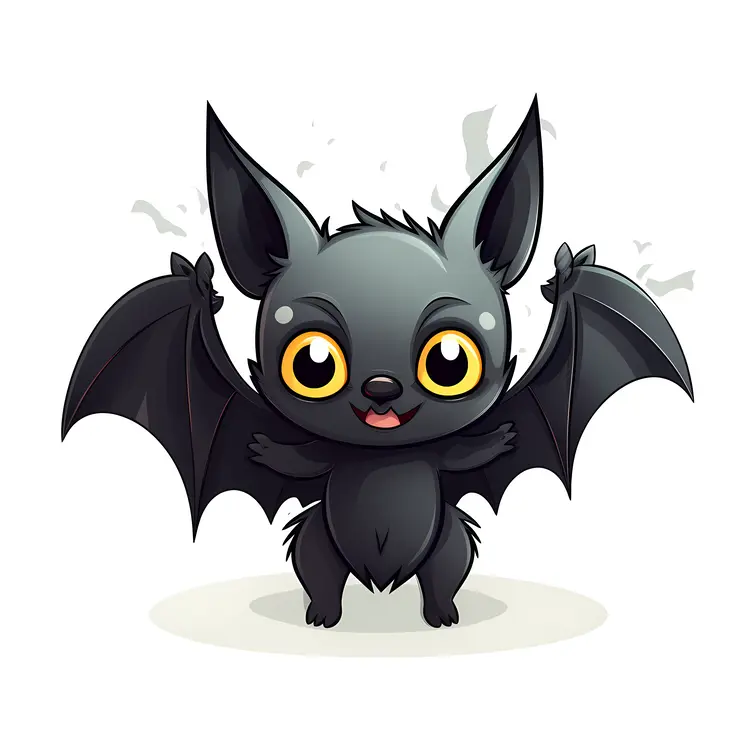 Cute Bat with Big Eyes