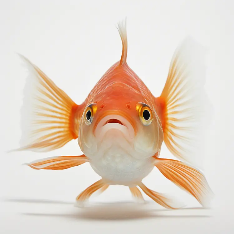 Cute Goldfish in Aquarium