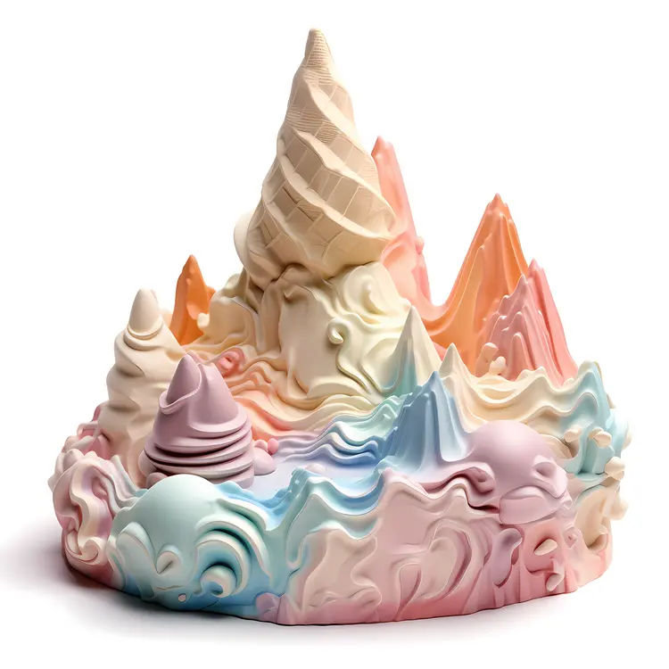 Colorful Ice Cream Sculpture