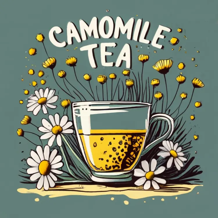 Chamomile Tea with Flowers