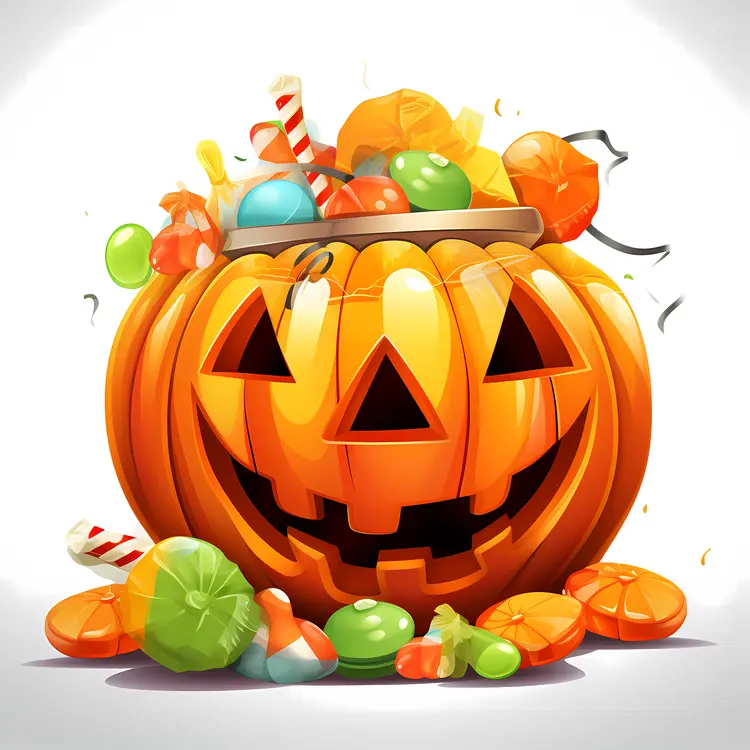 Candy-Filled Halloween Pumpkin