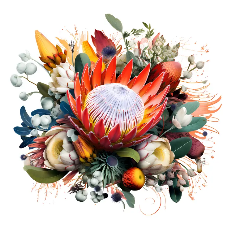 Colorful Protea Flower Arrangement