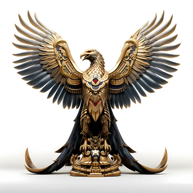 Golden Eagle with Intricate Details
