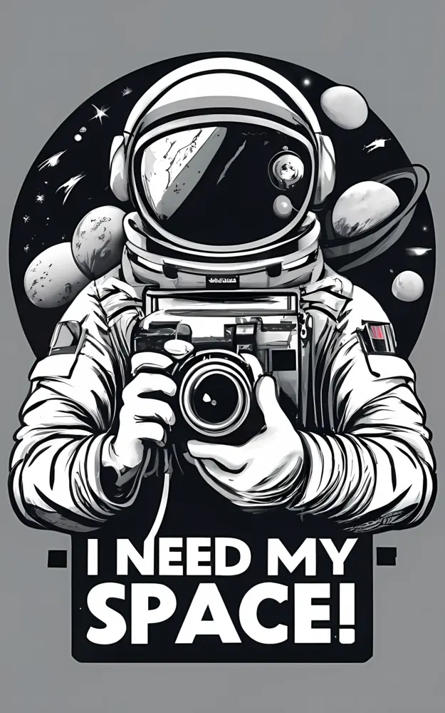Astronaut with Camera in Space
