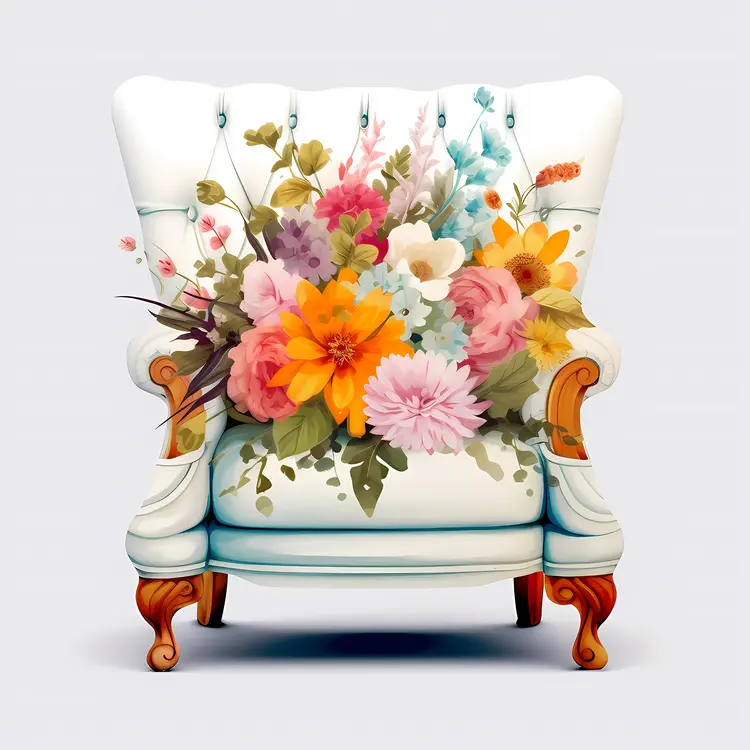 Beautiful Floral Armchair for Home Decor