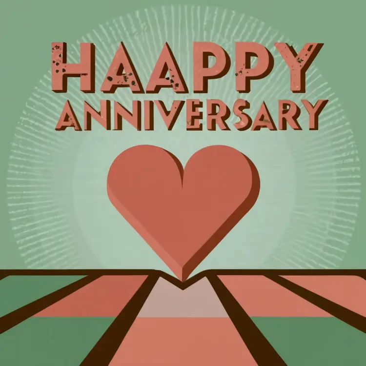 Happy Anniversary with Heart