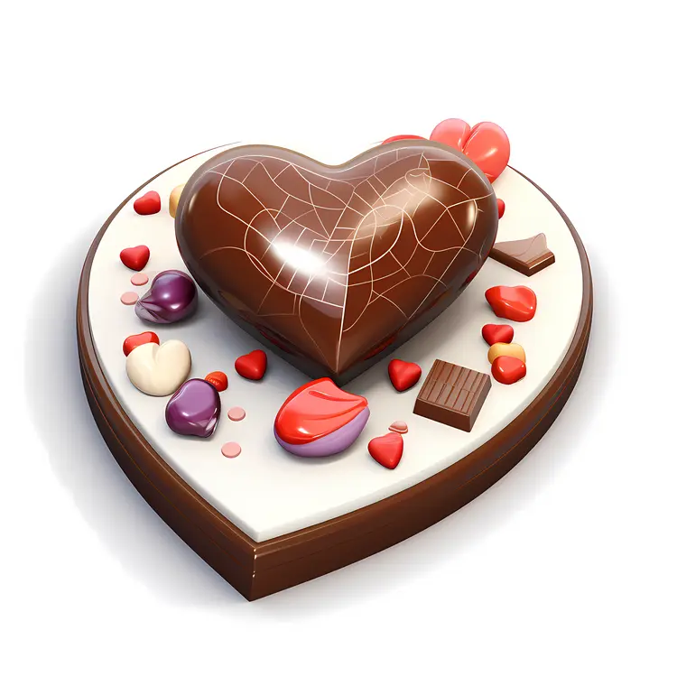 Valentine's Day Heart-Shaped Chocolates