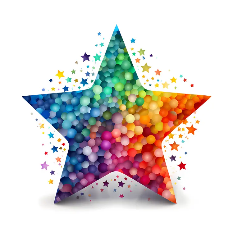 Colorful Bubble Star