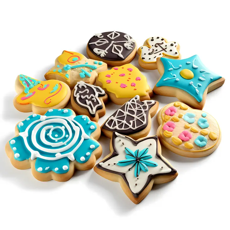 Colorful Decorated Cookies for Festive Occasions