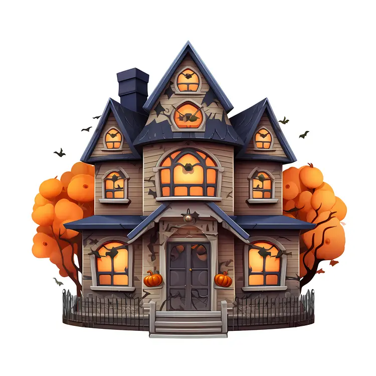 Spooky Haunted House for Halloween
