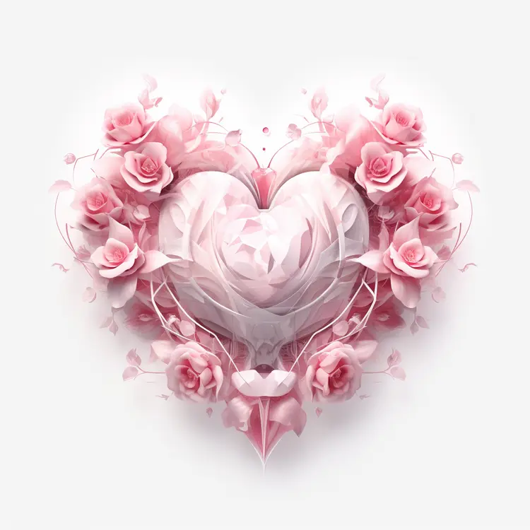 Heart of Roses for Valentine's Day