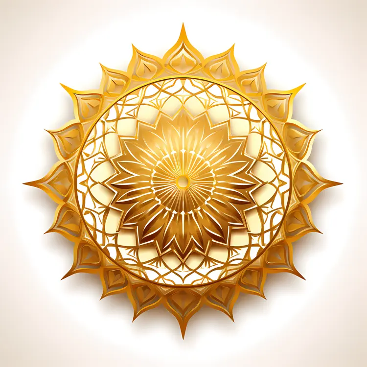 Golden Mandala Design