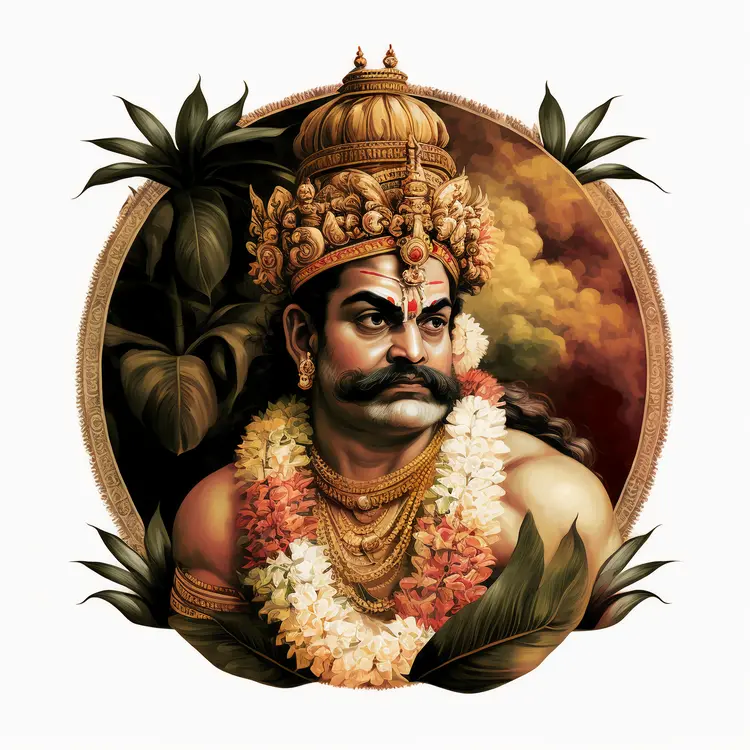 Majestic King with Ornate Crown