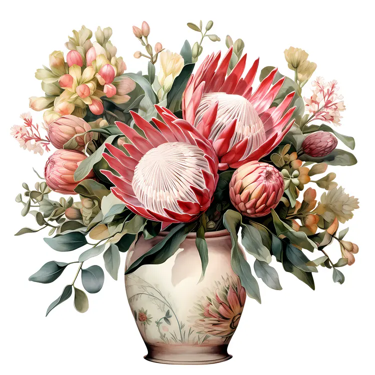 Artistic Protea Flower Bouquet