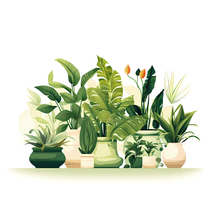 Green Potted Plants for Indoor Decor