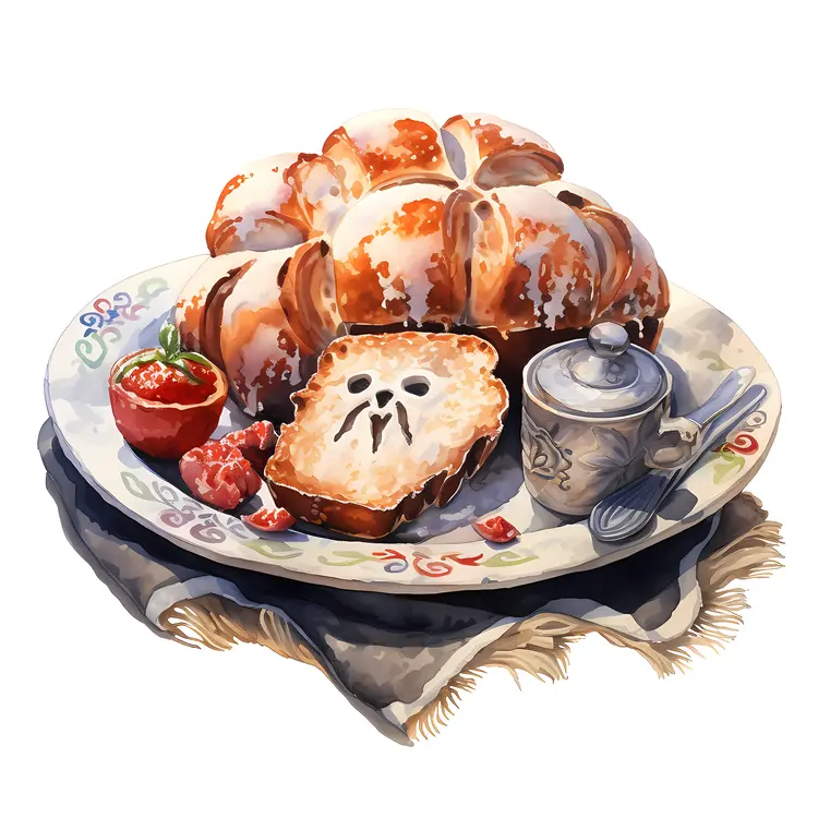 Bread and Breakfast Illustration