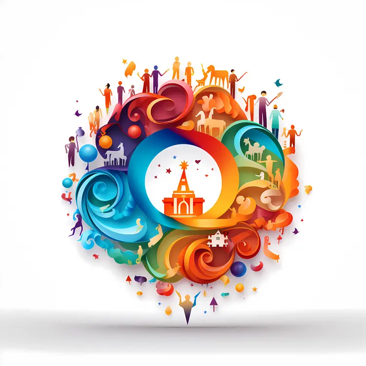 Vibrant Abstract Circle Design