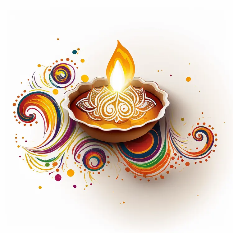 Decorative Diya for Diwali Celebration