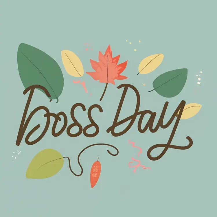 Beautiful cups for boss day concept