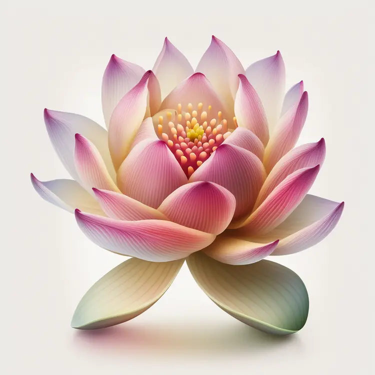 Beautiful Lotus Flower with Pink Petals