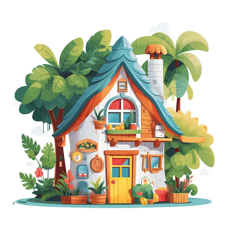 Small Cute Doodle House