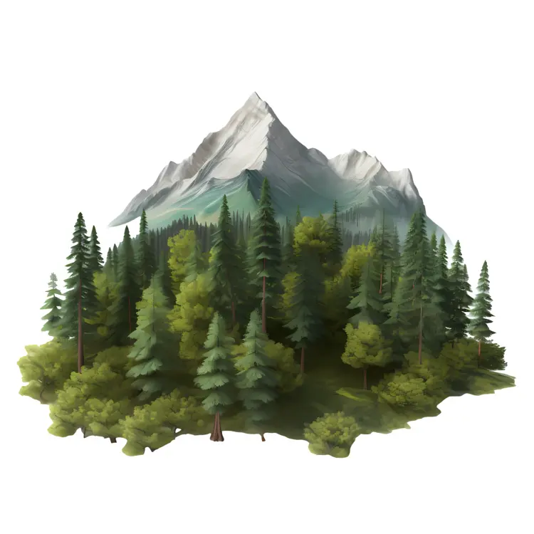 Mountain Landscape with Greenery
