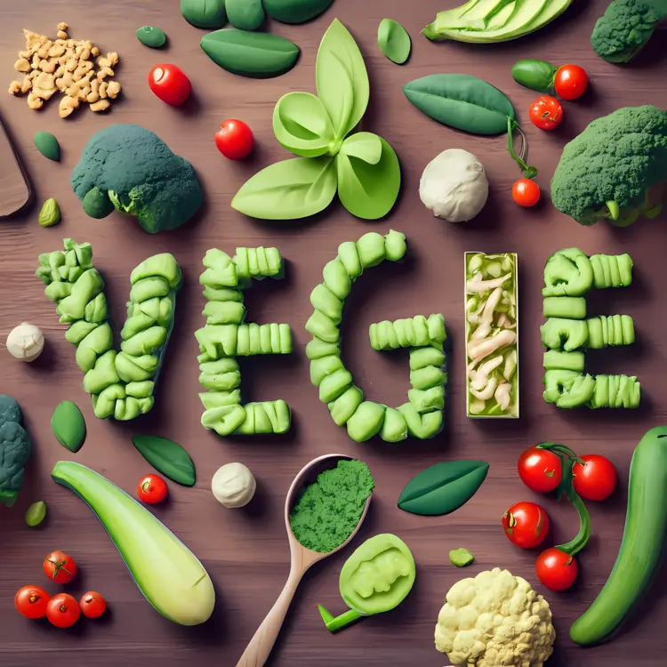Healthy Green Vegetables Arrangement