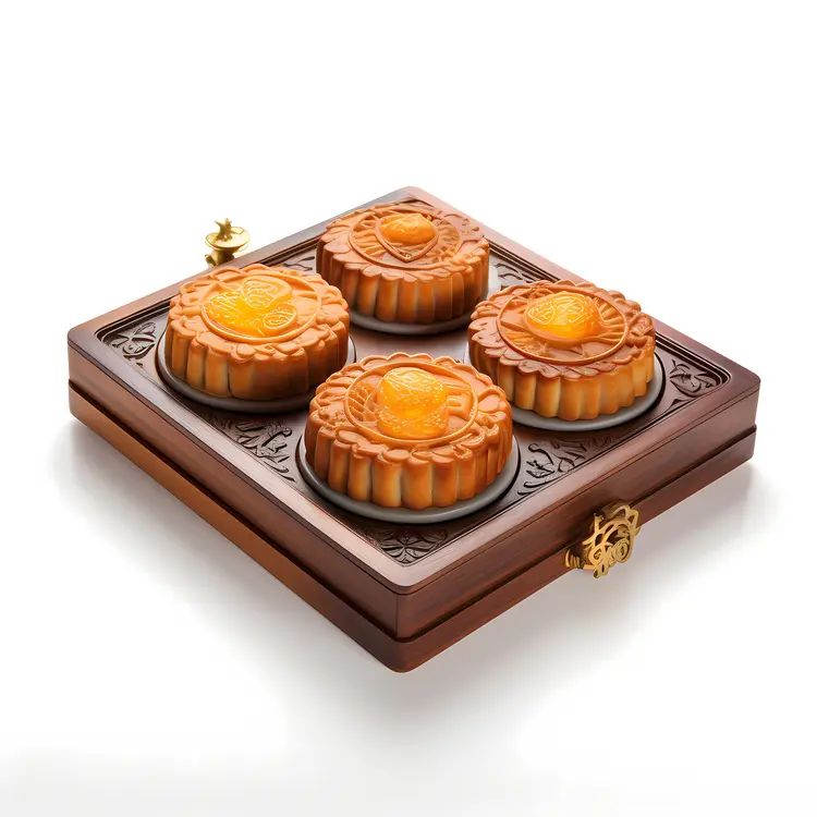 Mooncakes in a Decorative Box