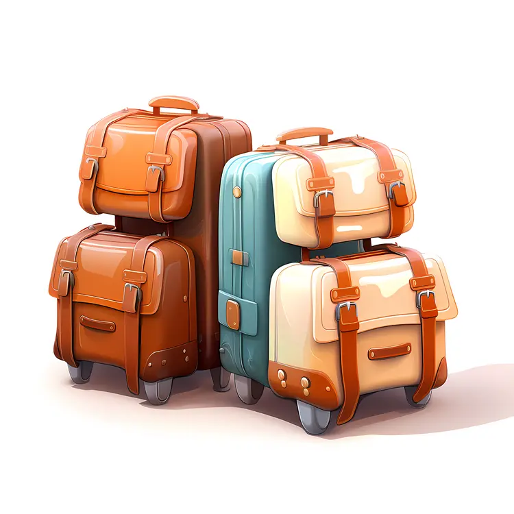 Vintage Style Luggage Set