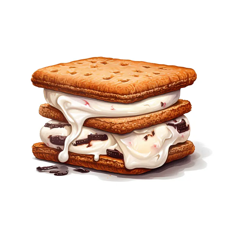 Classic Ice Cream Sandwich with Chocolate Chips