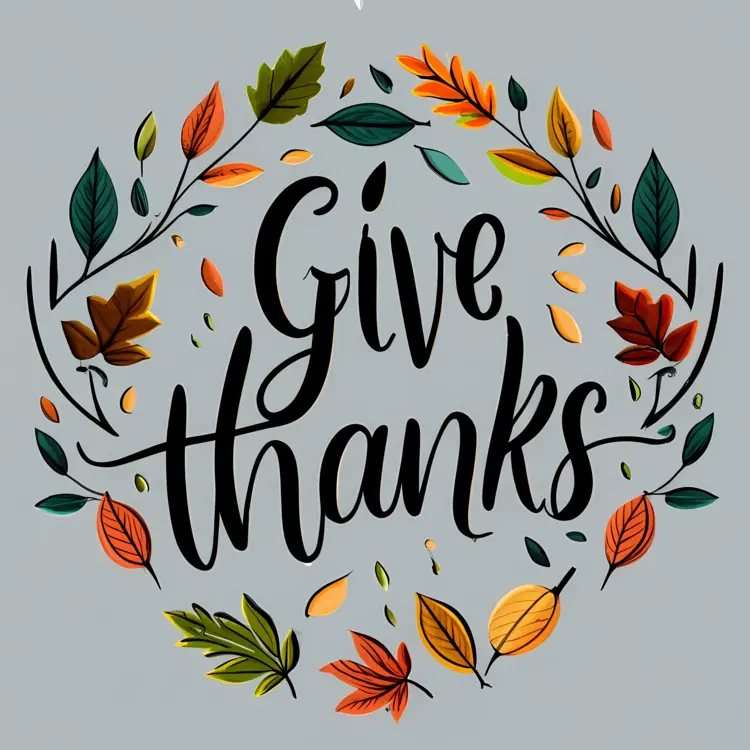 Give Thanks with Colorful Leaves