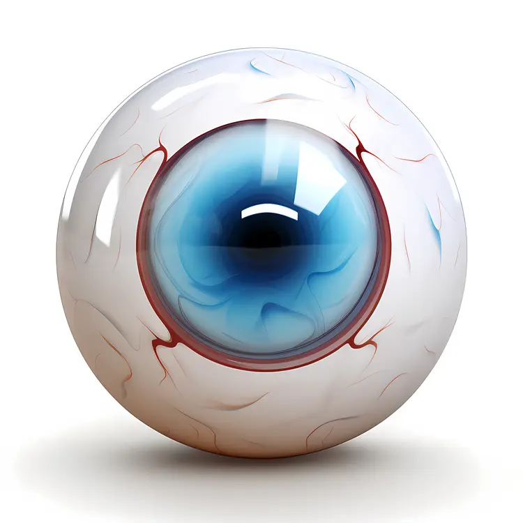 Realistic Blue Eyeball Illustration
