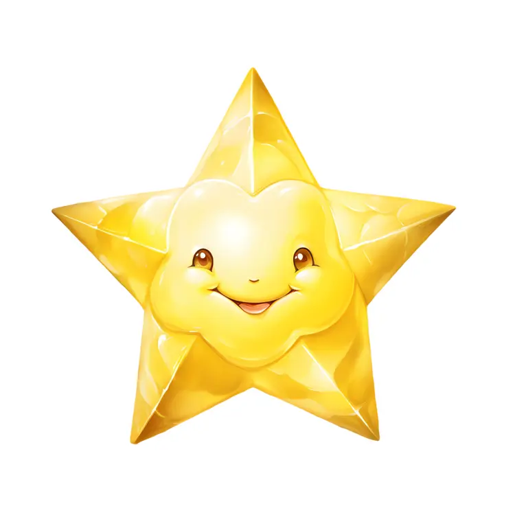 Smiling Yellow Star